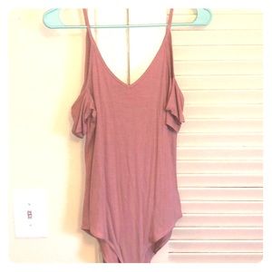 Rose Pink Colored Body Suit